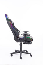 Load image into Gallery viewer, Naz Ultimate Series Ergonomic Gaming Chair with RGB LED lights-Black With Red Stiches
