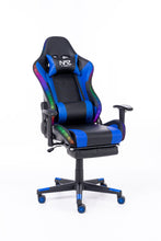 Load image into Gallery viewer, Naz Ultimate Series Ergonomic Gaming Chair with RGB LED lights-Blue on Black
