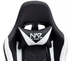 Load image into Gallery viewer, Naz Comfort Ergonomic Gaming Chair-White on Black
