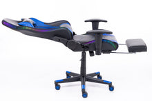 Load image into Gallery viewer, Naz Ultimate Series Ergonomic Gaming Chair with RGB LED lights-Blue on Black
