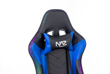 Load image into Gallery viewer, Naz Ultimate Series Ergonomic Gaming Chair with RGB LED lights-Blue on Black
