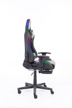 Load image into Gallery viewer, Naz Ultimate Series Ergonomic Gaming Chair with RGB LED lights-Black With Red Stiches
